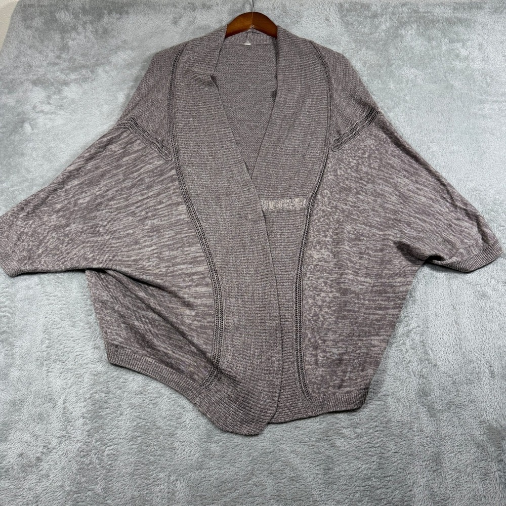 Lululemon Breeze Easy Wrap Women Medium Large Heathered Cool Cocoa Savasana